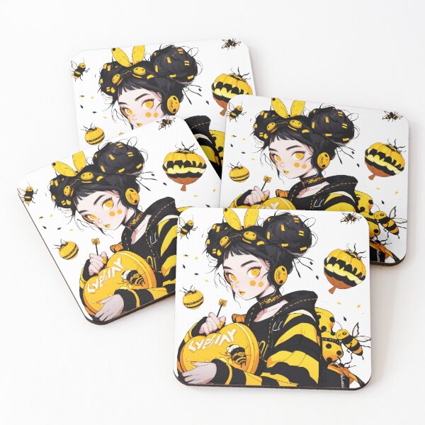 Item preview, Cute Anime Bee Kawaii Honey Bee Cartoon designed and sold by CallDesign.
