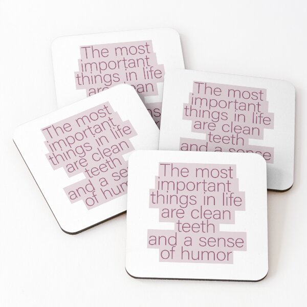 Item preview, Clean Teeth and a Sense of Humor – The Real Essentials of Life designed and sold by PhokaPhokich.
