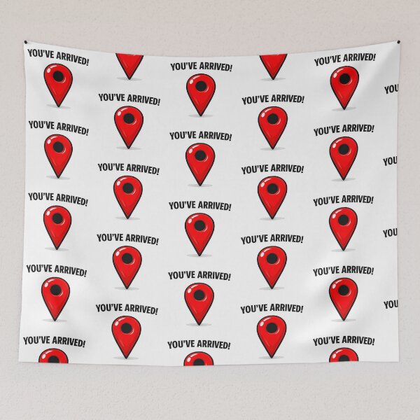 Item preview, You've Arrived Map Pin designed and sold by Jeffsredbubble.