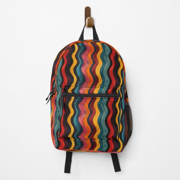 Item preview, Bold Abstract Wavy Stripes Hand-Painted Pattern designed and sold by NTGUILTY.