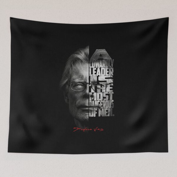 Item preview, Stephen King Split Face Quote Poster designed and sold by Enea Kelo.