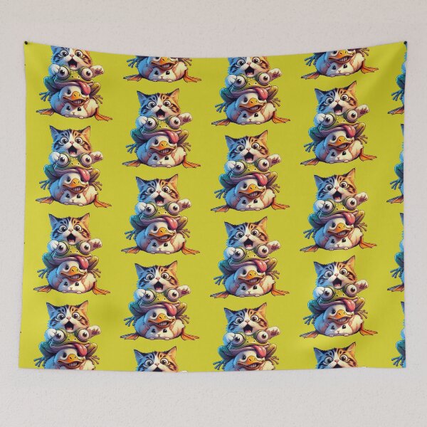 Item preview, Cute Chaotic Animal Stack Meme – Available on Tees, Stickers, Mugs & More designed and sold by Bittor18.