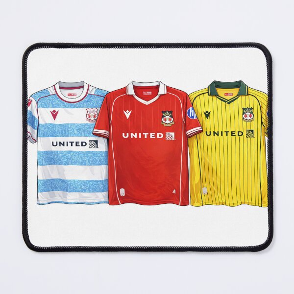 Item preview, Wrexham 2526 Jersey Trio designed and sold by walkingredcard.