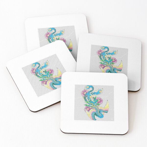 Item preview, Vibrant Japanese Phoenix with Floral Peonies designed and sold by LittleSmileArt.