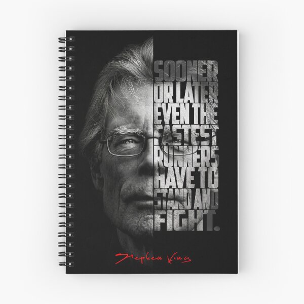 Item preview, Stephen King Split Face Quote Poster designed and sold by Enea Kelo.