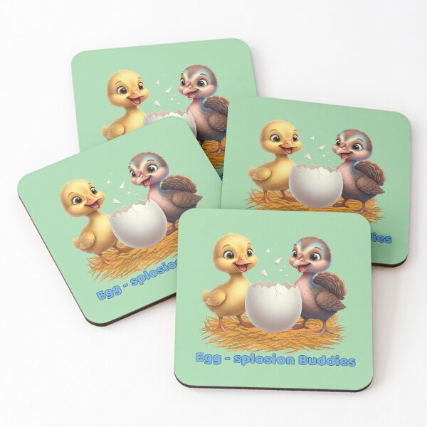 Item preview, Buddies Series: Egg-splosion Buddies. Cute Friends with Egg. designed and sold by EnlightArt.