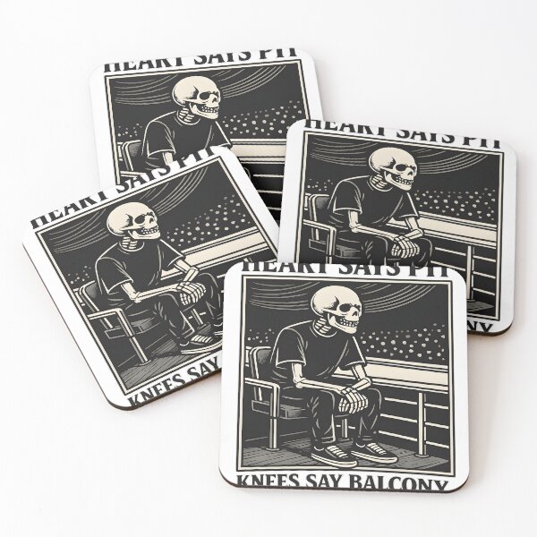 Item preview, Heart Says Pit Knees Say Balcony Live Music Concert Fan designed and sold by TeeSpectrume.
