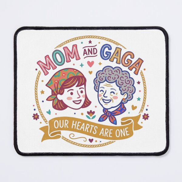 Item preview, Mom And Gaga Our Hearts Are One - Cute Mother's Day Family Badge. designed and sold by Wear Sculpt.