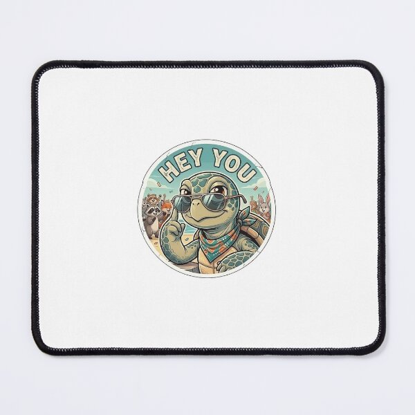 Item preview, Hey You – Cool Turtle Sunglasses Adventure Sticker designed and sold by Desperate Measures.