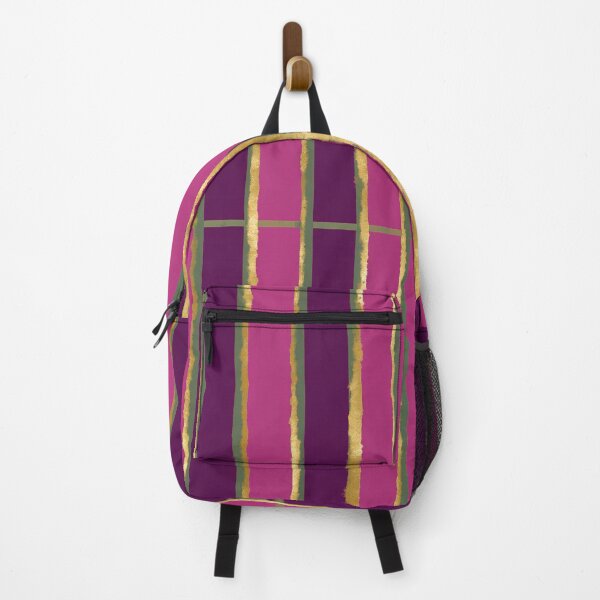 Item preview, Magenta Gold Luxe Stripe Pattern designed and sold by bubblegoth.