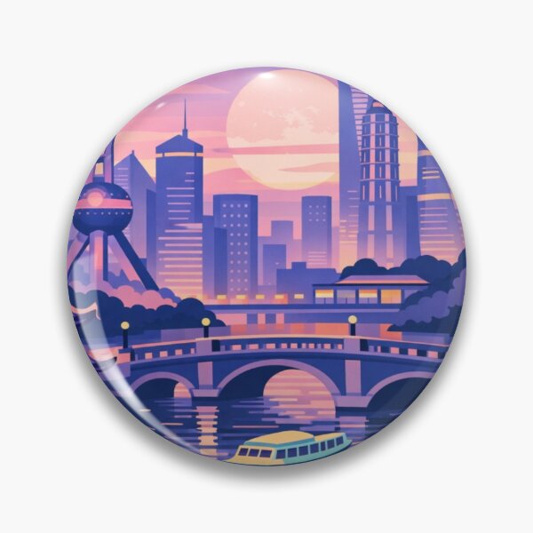 Item preview, Shanghai Postcard Illustration designed and sold by MatthewHeights.
