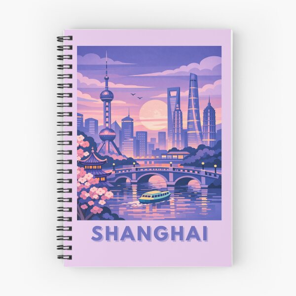 Item preview, Shanghai Postcard Illustration designed and sold by MatthewHeights.