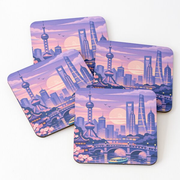 Item preview, Shanghai Postcard Illustration designed and sold by MatthewHeights.