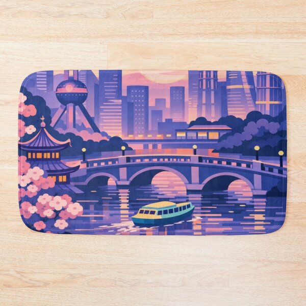 Item preview, Shanghai Postcard Illustration designed and sold by MatthewHeights.