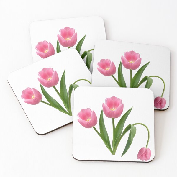 Item preview, Pink Tulips Trio PNG - Realistic Spring Floral Watercolor Sublimation Design designed and sold by VibranPalette.
