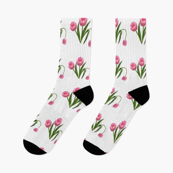 Item preview, Pink Tulips Trio PNG - Realistic Spring Floral Watercolor Sublimation Design designed and sold by VibranPalette.