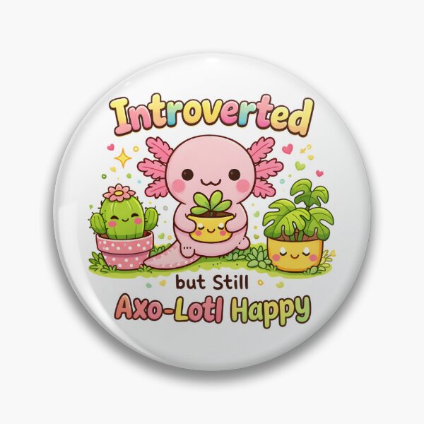 Item preview, Introverted But Still Axo-Lotl Happy T-Shirt designed and sold by AnnDesignStudio.