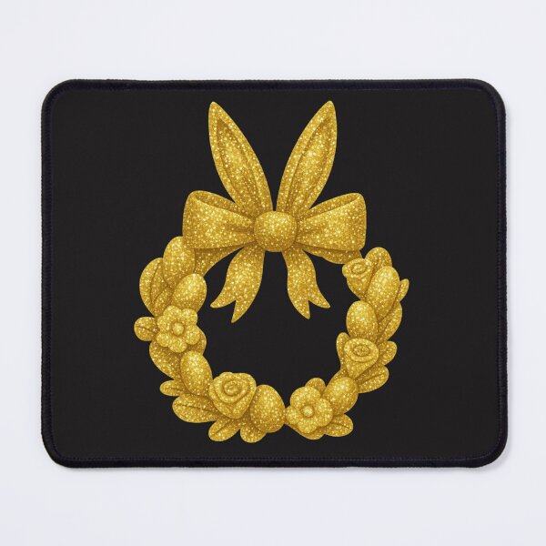 Item preview, Luxury Golden Easter Wreath - Elegant Liquid Gold Floral Bow Art designed and sold by SolutionsArt.