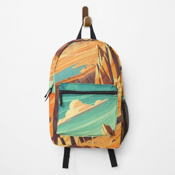 Item preview, Flinders Ranges – Modern Abstract Landscape Australia Poster designed and sold by Earth Celebration Designs.