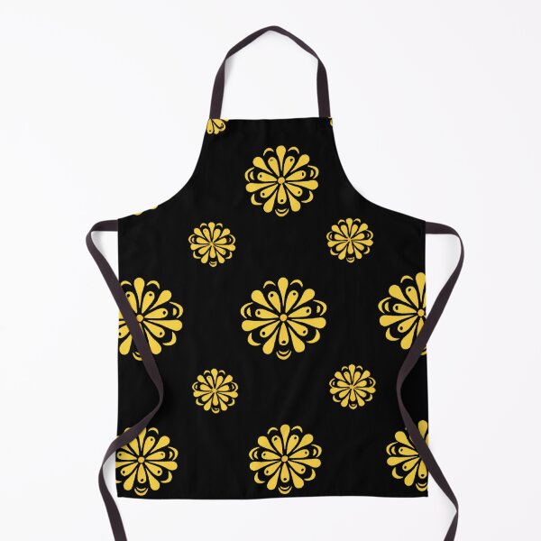Item preview, Black and Gold Ornamental Floral Pattern designed and sold by Artozat.