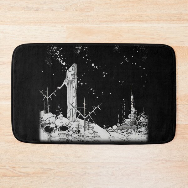 Item preview, Blondine arriving at the ruined castle of her friends. designed and sold by stevepaint.