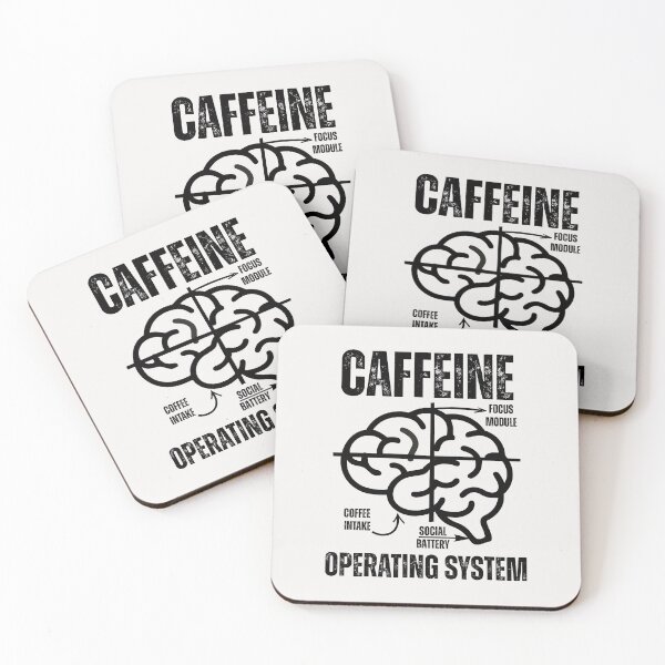 Item preview, Caffeine Operating System Coffee Brain Blueprints designed and sold by erozzz.