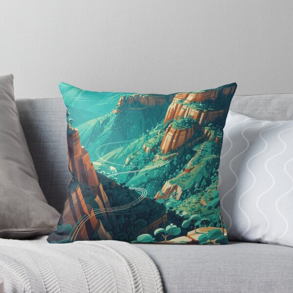 Artikelvorschau, Blue Mountains – Modern Abstract Landscape Australia Poster entworfen und verkauft von Earth Celebration Designs.