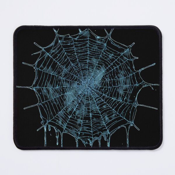 Item preview, Glowing Blue Spider Web / Dark Gothic Horror Aesthetic designed and sold by MorbidDreams.