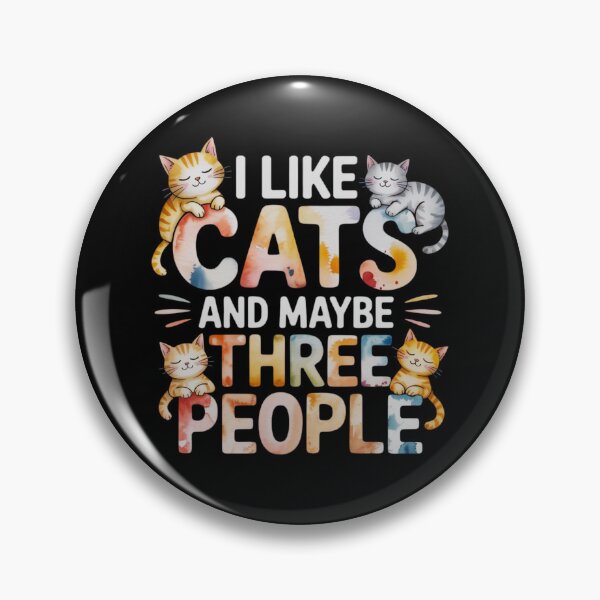 Item preview, I Like Cats And Maybe Three People designed and sold by FurrFunPrints.