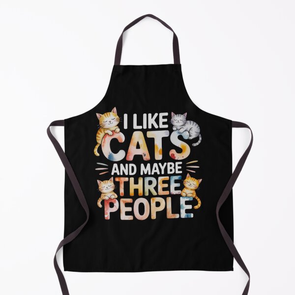 Item preview, I Like Cats And Maybe Three People designed and sold by FurrFunPrints.