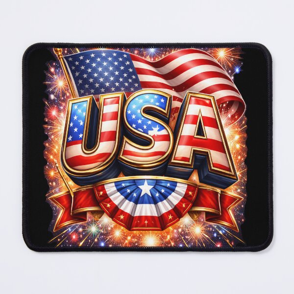 Item preview, USA Patriotic Fireworks Flag Design – American Pride Independence Day Graphic designed and sold by Kiziorq.