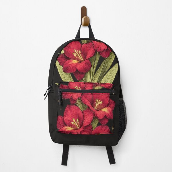 Item preview, Red Gladiolus Celestial Botanical Sticker designed and sold by jgvisualarts.