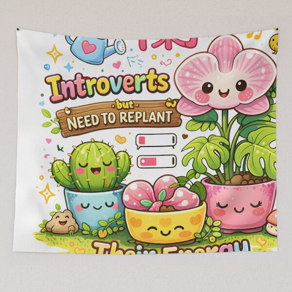 Item preview, Introverts Need To Replant Their Energy T-Shirt designed and sold by AnnDesignStudio.
