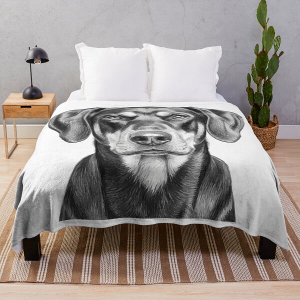 Item preview, Handsome Hound – Coonhound Mix Line Drawing designed and sold by furrydrool.