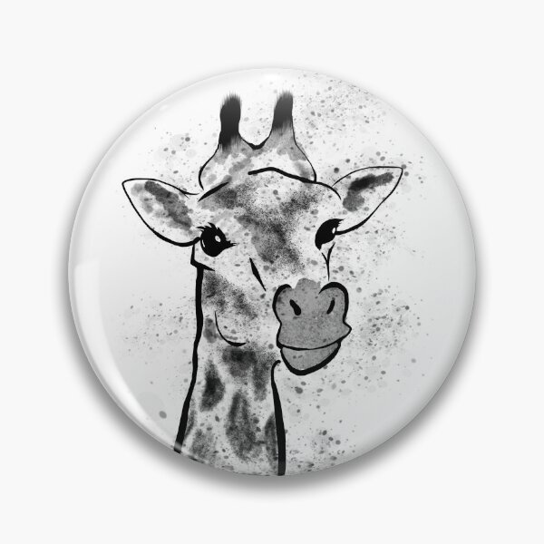 Item preview, Giraffe Black and White Design designed and sold by CarefulCreation.
