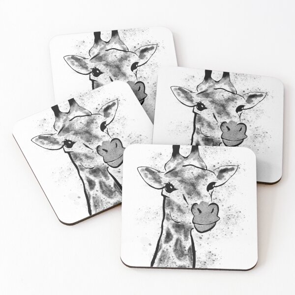 Item preview, Giraffe Black and White Design designed and sold by CarefulCreation.
