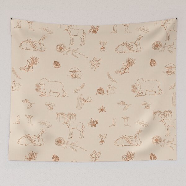 Item preview, Copy of Foragers & Gatherers in cream designed and sold by JessieFroese.
