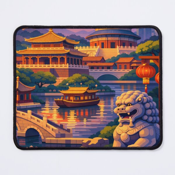 Item preview, Beijing Postcard Illustration designed and sold by MatthewHeights.