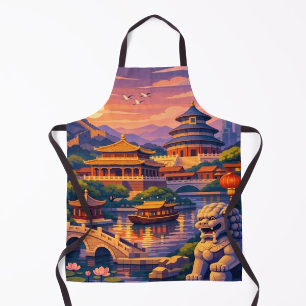 Item preview, Beijing Postcard Illustration designed and sold by MatthewHeights.