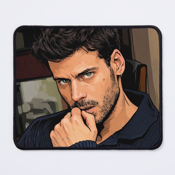 Item preview, François Arnaud with an intense gaze (fan art) designed and sold by PopCultureAndStuff.