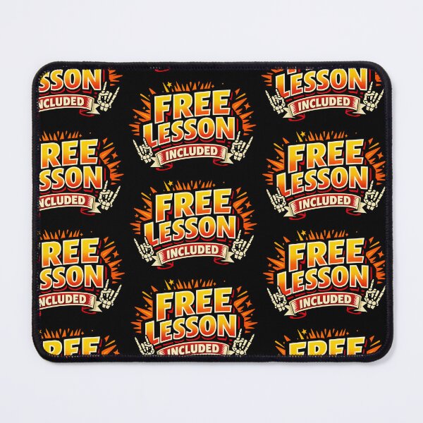 Item preview, Free Lesson Included Funny Rock Music Humor Rock Variant designed and sold by TeeTimeTreasure.