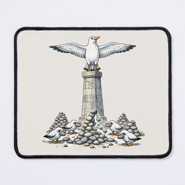 Item preview, Minimalist Seagull Monument & Zen Stones designed and sold by reDAcismu.