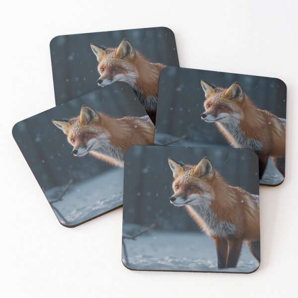 Item preview, Moonlit Fox Beneath Silent Pines designed and sold by adill72.