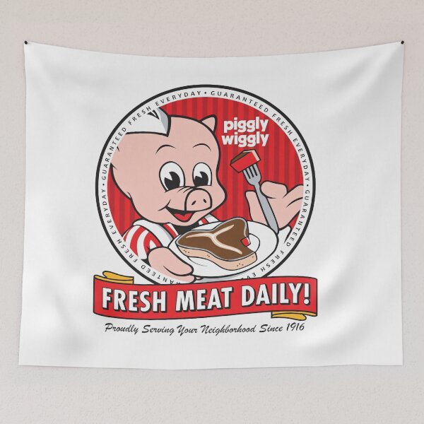 Item preview, Vintage Piggly Wiggly Old Grocery Store Pig Original Sign Art Man Cave designed and sold by ManCaveShop.