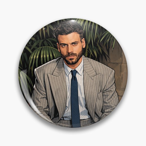 Item preview, François Arnaud sitting in a suit (fan art) designed and sold by PopCultureAndStuff.