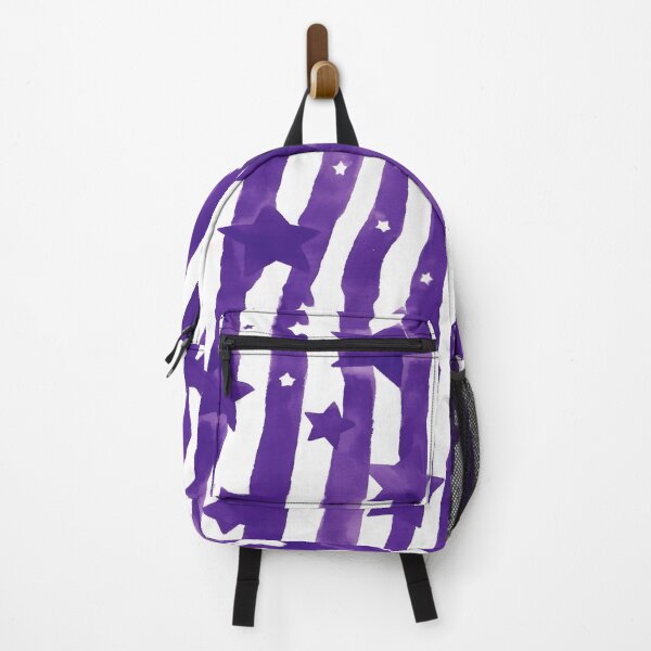 Item preview, Purple Star Pattern With Stripes designed and sold by bubblegoth.