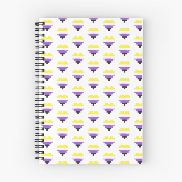 Item preview, 8 bit nonbinary pride flag designed and sold by lynicun.