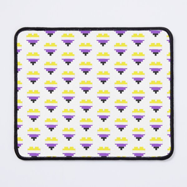 Item preview, 8 bit nonbinary pride flag designed and sold by lynicun.