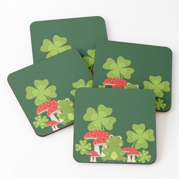 Item preview, shamrock frog, digital doodle designed and sold by GiSilver.