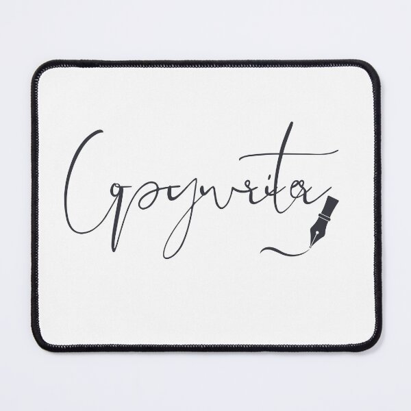 Item preview, Copywriter – Writer Identity Charcoal Typography with Fountain Pen designed and sold by PKDWriterMerch.